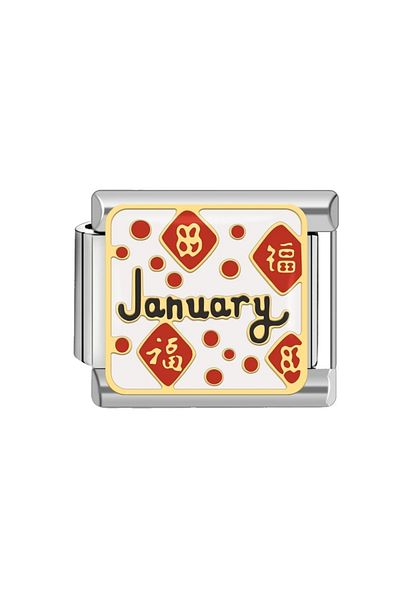 RoseCo00 Italian Steel Stove Bear Bracelet Charm