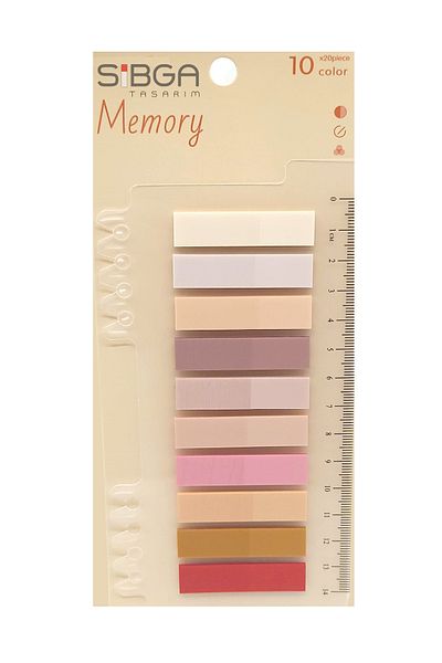 sibga tasarım Transparent Colored Postit Post-it Post ItBookmark Bookmark Postit Sticker Note Paper 200 Sheets