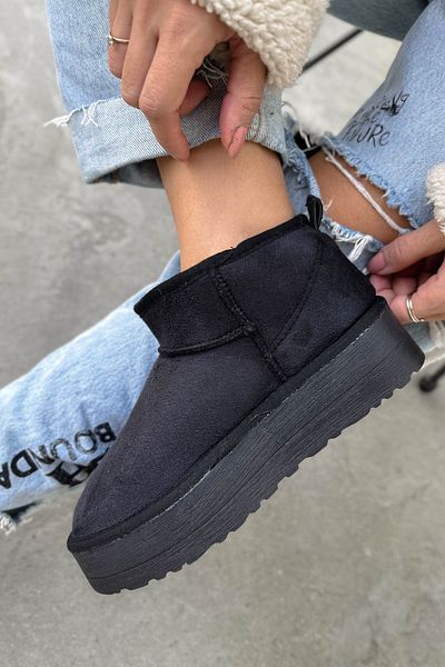 Shoebutik Cizme negre Muffin