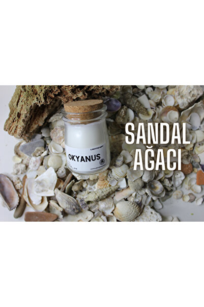 Aromaterapi Doğal Soya Mum 120gr (Sandal Ağacı)