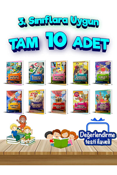 GÖNÜL YAYINCILIK 3.sınıflara Uygun Okumayı Sevdiren Bilim 10'lu Hikaye Seti