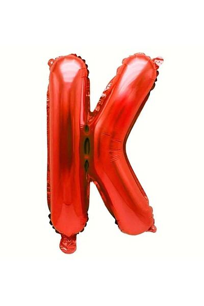 DÜVENCİ TİCARET Red Letter Foil Balloon 16 Inch 36 cm