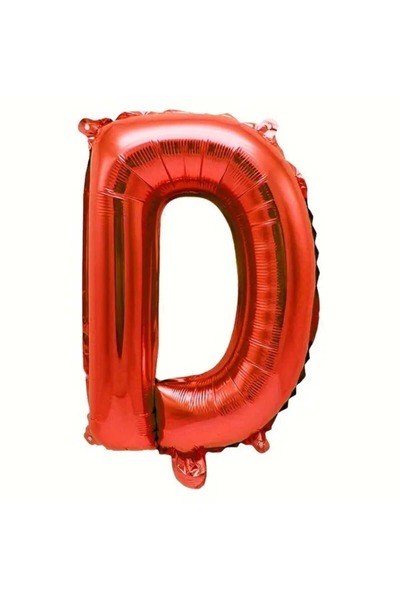 DÜVENCİ TİCARET Red Letter Foil Balloon 16 Inch 36 cm