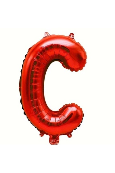 DÜVENCİ TİCARET Red Letter Foil Balloon 16 Inch 36 cm