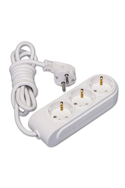 MAKEL Üçlü Priz Topraklı Kablolu Çocuk Korumalı 3 Metre