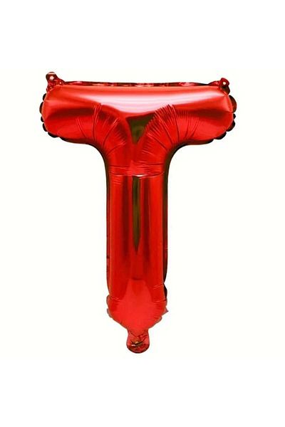 DÜVENCİ TİCARET Red Letter Foil Balloon 16 Inch 36 cm