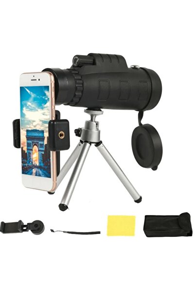 ataşbey Or-1000 50x60 Tek Gözlü Tripodlu Telefon Tutucu Teleskopik Dürbün Pusula