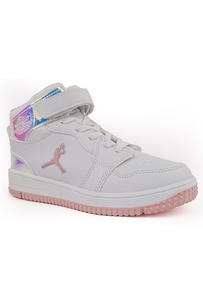 KCMN Adidași pentru copii Glaxy Kocamanlar Tall Beijing High Top - ALB-HOLOGRAM