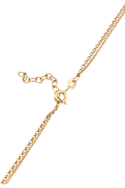 ELLI Náhrdelník s vrstvami, dámský, sluneční, přívěsek, řetízek, stříbro 925, léto / pláž, 36 cm