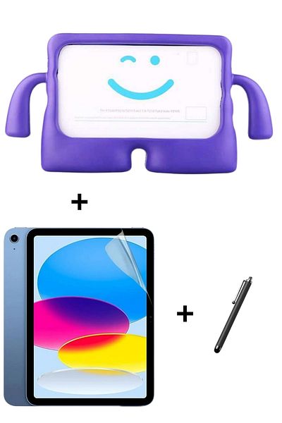 Hatreds Fun and Handle Case+ Set Compatible with Apple iPad 10.9 2022 - A2757 Model, Kids