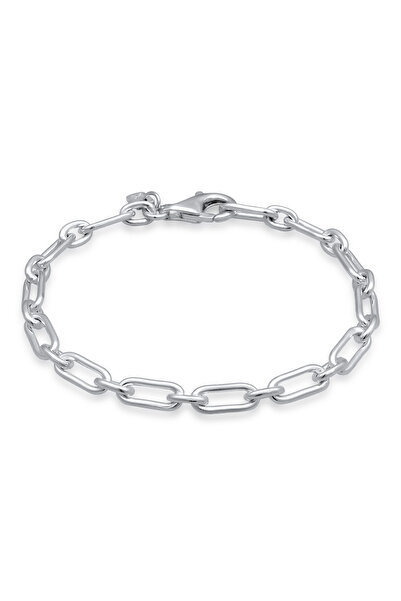KUZZOI Bracelet Gliederkette Modern Oval 925 Sterling Silber