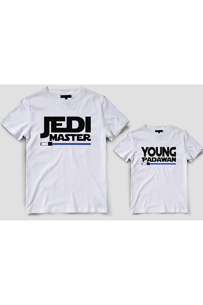 Tshirthane Μπλουζάκι Father Son Jedi Master Zıbın (ΠΡΟΣΘΗΚΗ 2 ΤΕΜΑΧΙΩΝ ΣΤΟ ΚΑΛΑΘΙ ΓΙΑ ΝΑ ΚΑΝΕΤΕ ΣΥΝΔΥΑΣΜΟ ΤΙΜΗΣ ΕΝΑ ΜΟΝΟ ΠΡΟΪΟΝ)