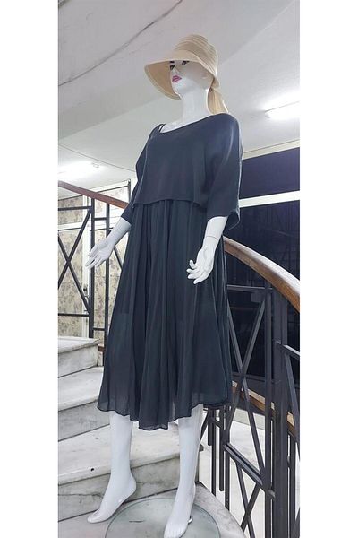 EREN STYLE Φόρεμα ιταλικής μουσελίνας λινό λουράκι - Μπλούζα & Σετ 2 τεμαχίων