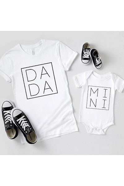 Tshirthane Μπλουζάκι Father Son Dada Mini Bodysuit (ΠΡΟΣΘΗΚΗ 2 ΤΕΜΑΧΙΩΝ ΣΤΟ ΚΑΛΑΘΙ ΓΙΑ ΝΑ ΚΑΝΕΤΕ ΣΥΝΔΥΑΣΜΟ ΤΙΜΗ ΕΝΑ ΠΡΟΪΟΝ)