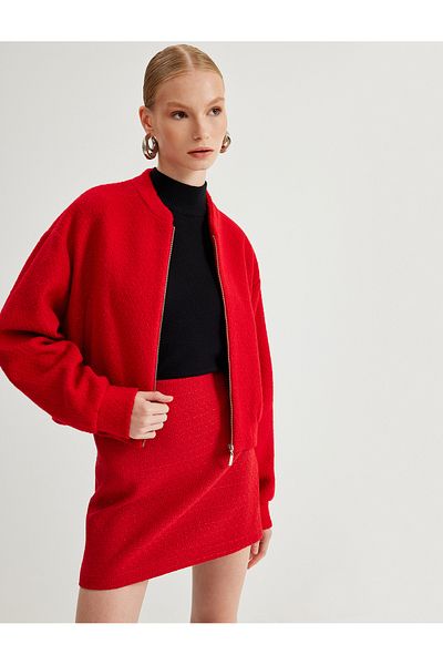 Koton A-line Mini Tweed Skirt - Slim Fit