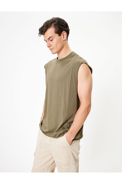 Koton New Season Sleeveless T-Shirt Basic Crew Neck Cotton
