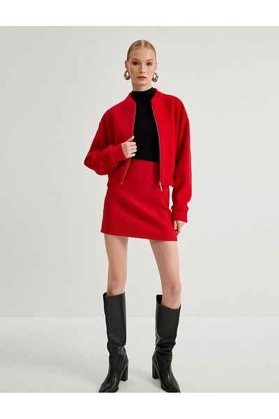 Koton A-line Mini Tweed Skirt - Slim Fit
