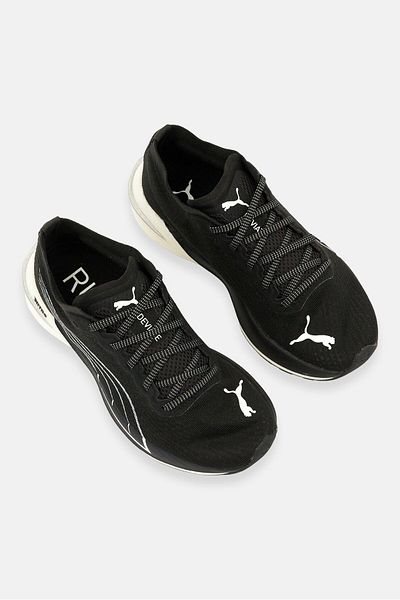 Puma Women Deviate Nitro Lace Up Sport Shoes, Black