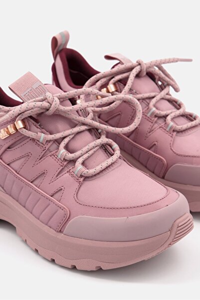 Fitflop Women Lace Up Outdoor Trainers Sport Shoes, Pink