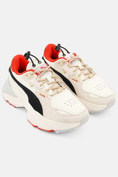 Puma Women Orkid Retro Grade Lace Up Training Sports Shoes, Off White