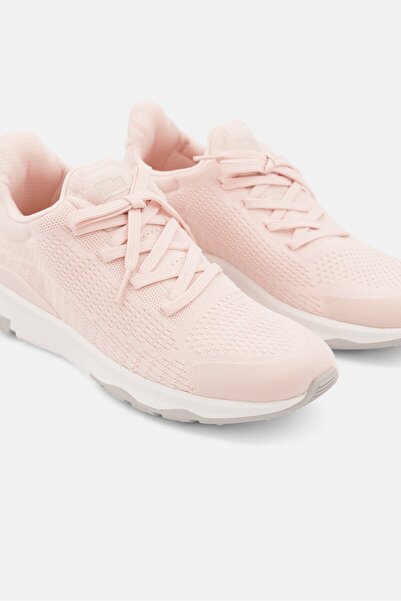 Fitflop Women Vitamin FFX Knit Lace Up Training Sports Shoes, Pink