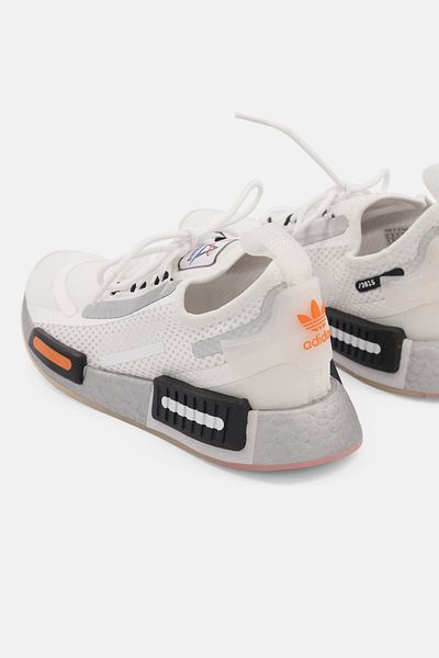 adidas Kids Boy Nmd R1 Spectoo Lace Up Running Shoes, White