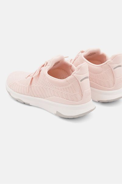 Fitflop Women Vitamin Ffx Knit Lace Up Training Sports Shoes, Pink