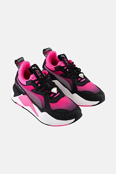 Puma Kids Girl Rs X Rule Lace Up Outdoor Shoes, Pink/Black Combo