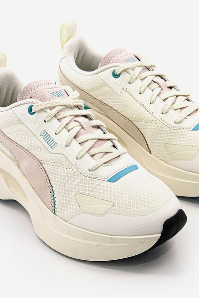 Puma Women Lace Up Kosmo Rider Dc5 Sport Shoes, Marshmallow