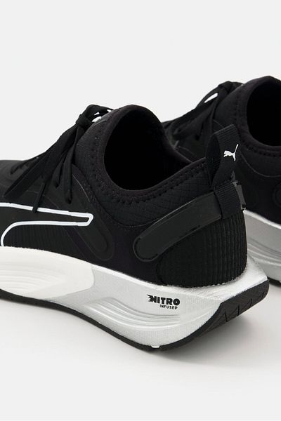 Puma Women Pwr Xx Nitro Lace Up Running Shoes, Black Combo