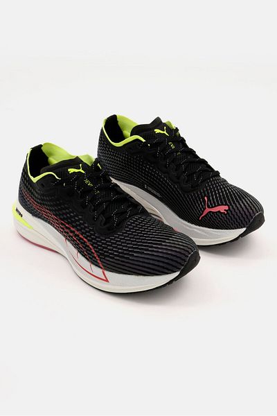 Puma Women Lace Up Deviate Nitro Wtr Running Shoes, Black