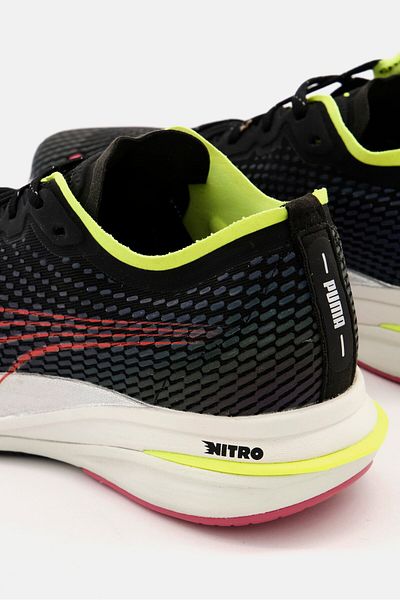 Puma Women Lace Up Deviate Nitro Wtr Running Shoes, Black