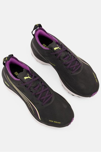 Puma Women Forever Run Nitro Lace Up Outdoor Sport Shoes, Black
