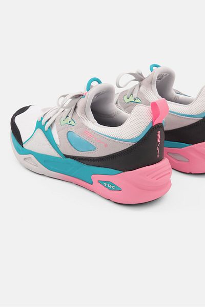 Puma حذاء رياضي رجالي TRC Blaze Shark برباط، أبيض