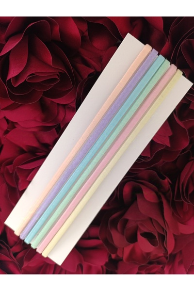 MutluBiDünya 6 Farklı Renkte İnce Sporcu Bandı Bandana Lastik Toka