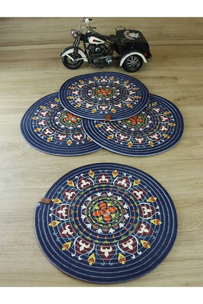 Jutien Σετ 4 Πιάτα Γιούτας με στάμπα - American Service, 32 cm Μοντέλο: 104