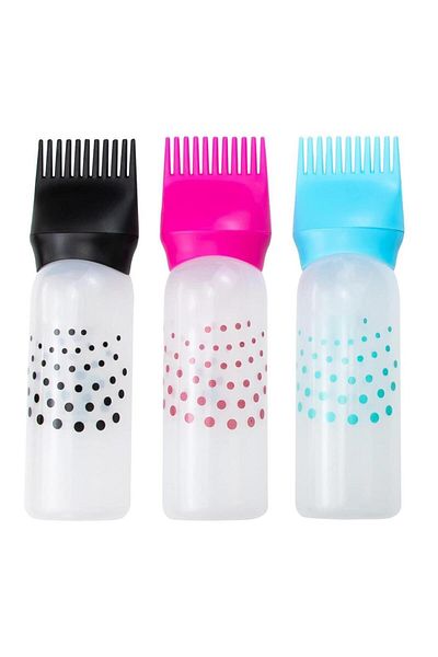 jetfast 3 Comb Hair Coloring Bottles - Hair Care Comb and Oil Applicator