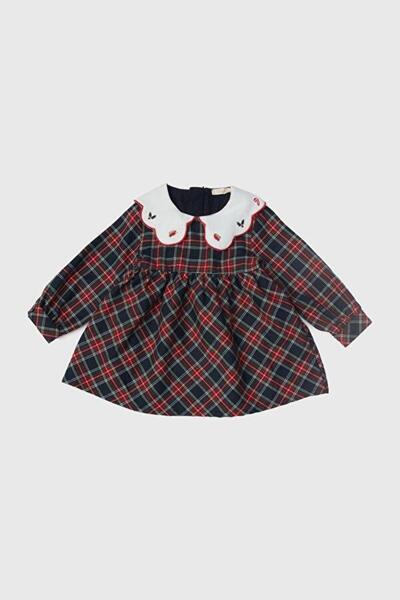 GB Baby BG Store Kız Bebek Ekose Elbise