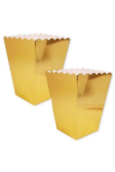 Parti Dükkanım Gold Shiny Corn Box (8 Pieces)