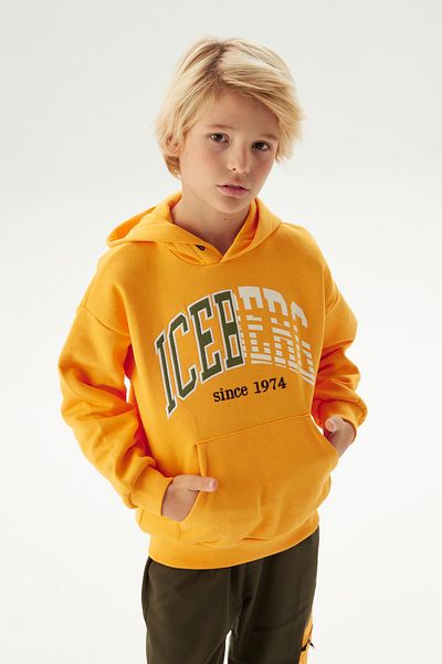 Iceberg Оранжев суичър за момче BG Store