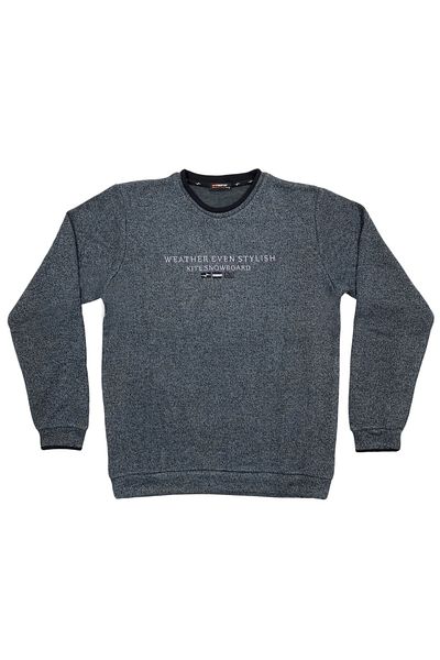 Masimar Men's Muline Thessaloniki Fabric Embroidered Regular Fit Sweatshirt