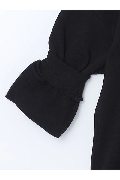 LC Waikiki Kids New Black Hooded Boy Sweatshirt