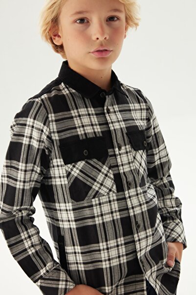 Bikkembergs Bg Store Boy's Black πουκάμισο 23fw0bk1865