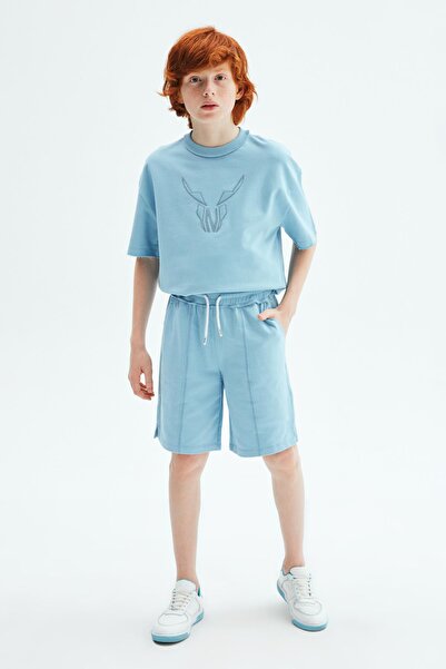Nebbati Bg Store Boy's Blue Shorts 23Pssnb3101
