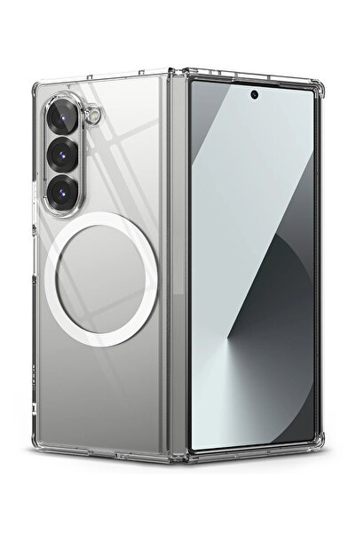 Fibaks Samsung Galaxy Z Fold 6 Kılıf Magsafe Wireless Kablosuz Şarj Destekli ...