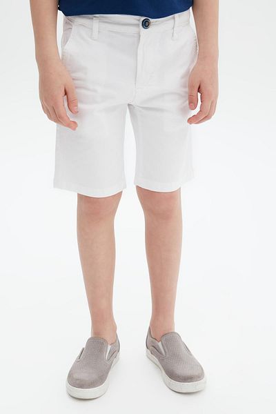 Bikkembergs Bg Store Boy's White Shorts 23ss0bk1463