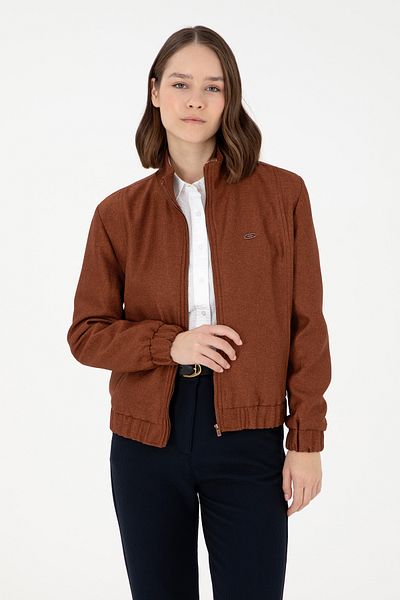 U.S. Polo Assn. سترة نسائية بنية 50292280 -VR029