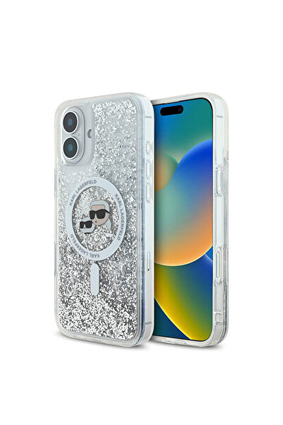 Karl Lagerfeld iPhone 16 Plus Uyumlu Kılıf Karl Lagerfeld Lisanslı Magsafe Öz...