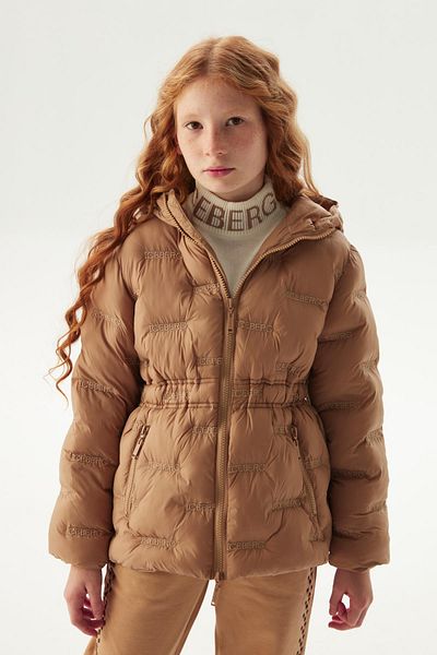 Iceberg Bg Store Κοριτσίστικο ανοιχτό καφέ παλτό