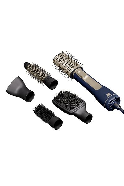 Polosmart Psc44 Air Blow Soft Straightening Head 5 in 1 Hair Styling Set 1200W Blue